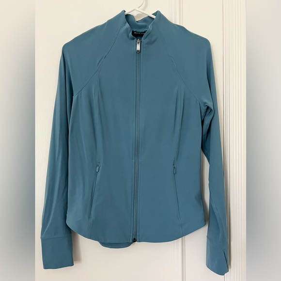 Athleta Salutation zip-up jacket (skylark blue, S) - Picture 2 of 4